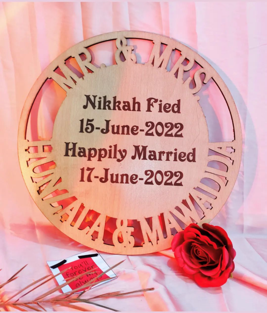 Wedding Frame Customize Gifts Pakistan
